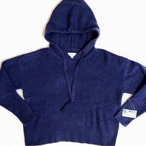 Lucky brand dark blue cropped sweater